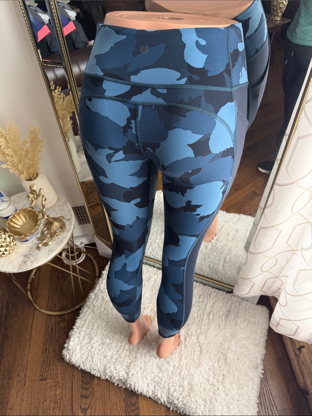Athleta Blue Camo High-Rise Leggings - Picture 3 of 4